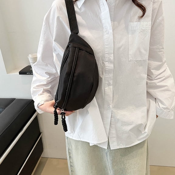 Large Crossbody Fanny Pack Multifunctional Sports Shoulder Bag - Large Capacity -Theft Cloth Crossbody Running Waist Bag Holiday Gift Finder Fmlxio
