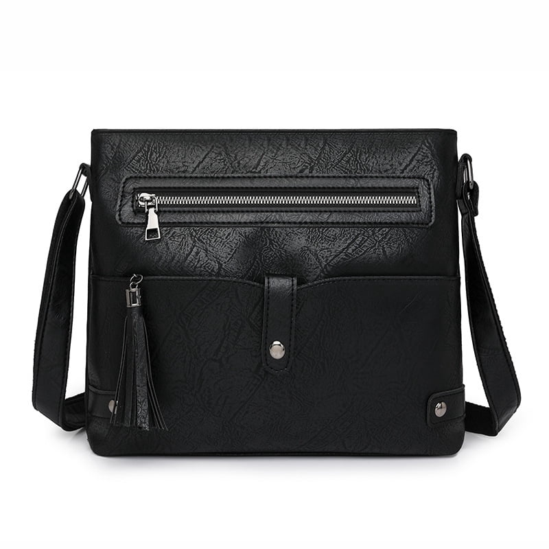 Large Crossbody Purses for Women Shoulder Bag, Designer Leather Cross Body Purses Multi Pocket Crossbody Bag