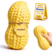 Large Crunchy Peanut Squishies, Cute Sensory Stress Relief Peanut Ball, Soft Slow Rise Fidget Dumpling Squishies Toys for Adults, Office