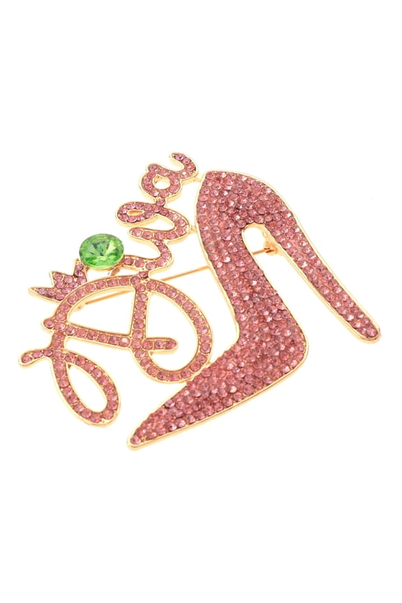 Large Crystal "DIVA" Brooch