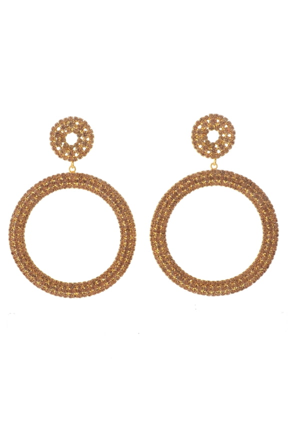 Large Crystal Drop Earrings