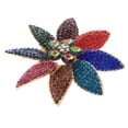 thumbnail image 1 of Large Crystal Flower Brooch, 1 of 3