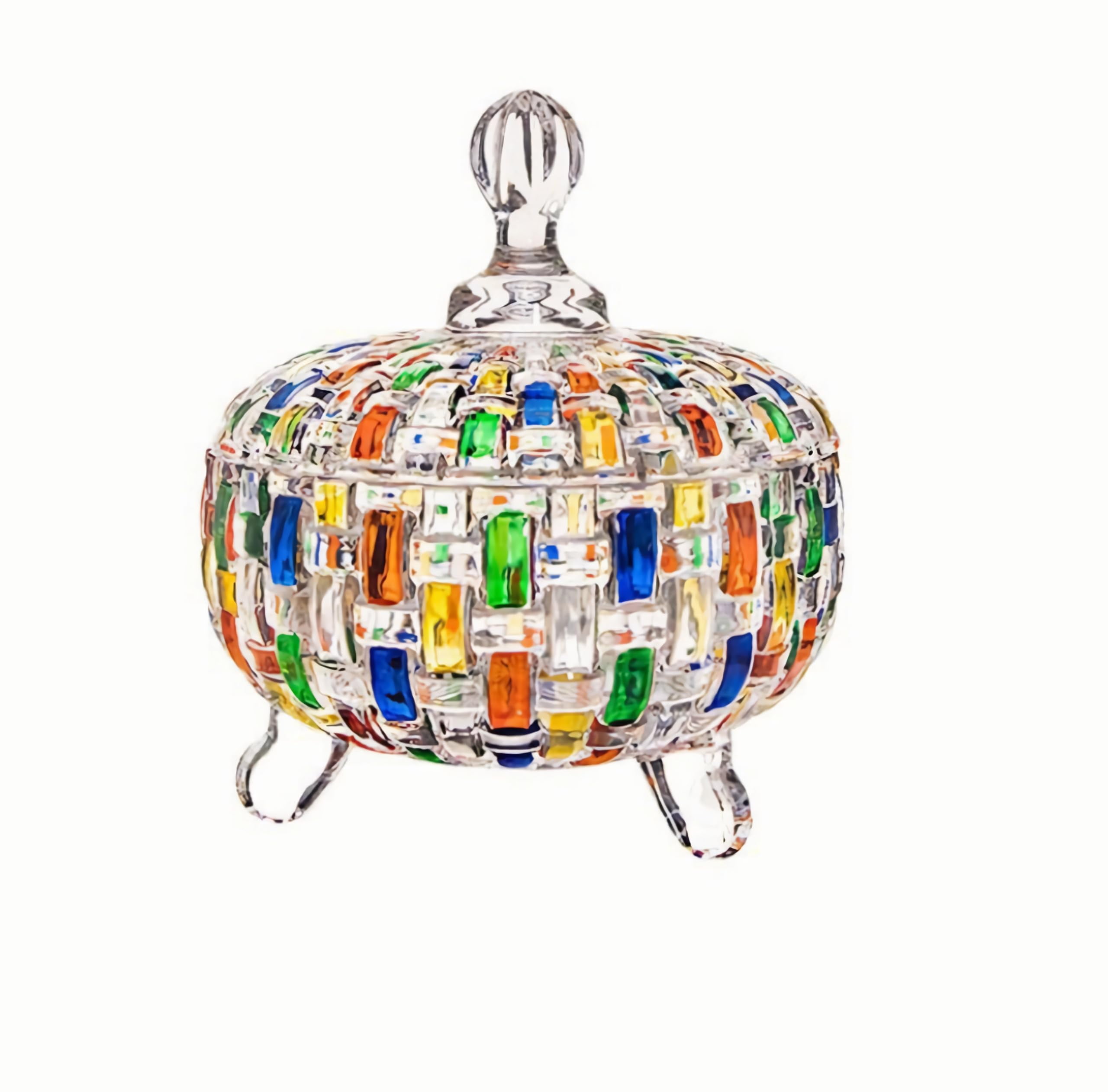 Crystal Glass Candy Jar Candy Dsh Candy Buffet Storage Contaner Wth