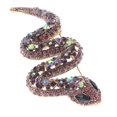 thumbnail image 1 of Large Crystal Snake Brooch, 1 of 2