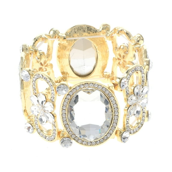 Large Crystal Stretch Bracelet