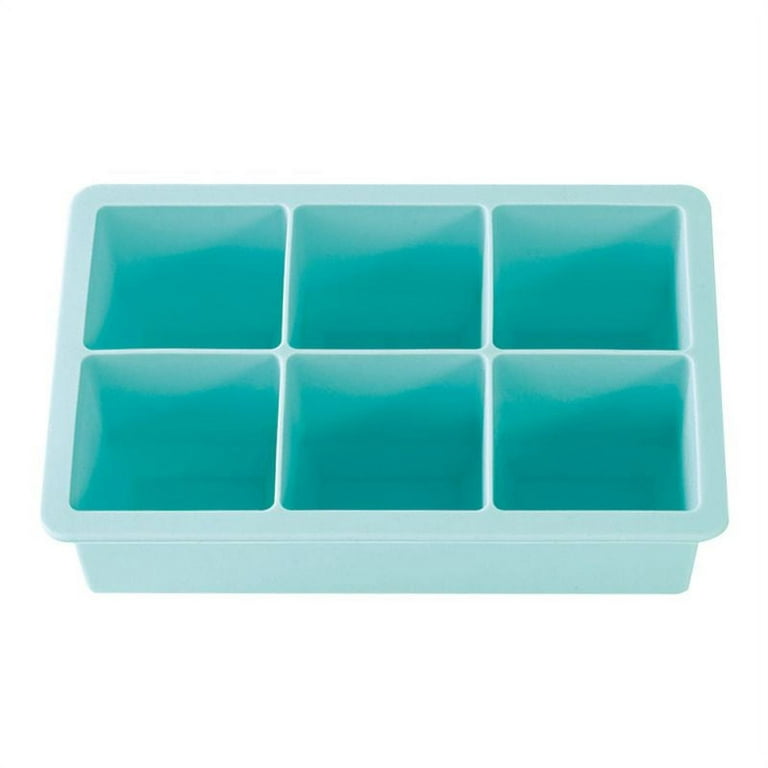 Large Cube Silicone Ice Tray, Giant 2 Inch Ice Cubes Keep Your Drink Cooled  for Hours