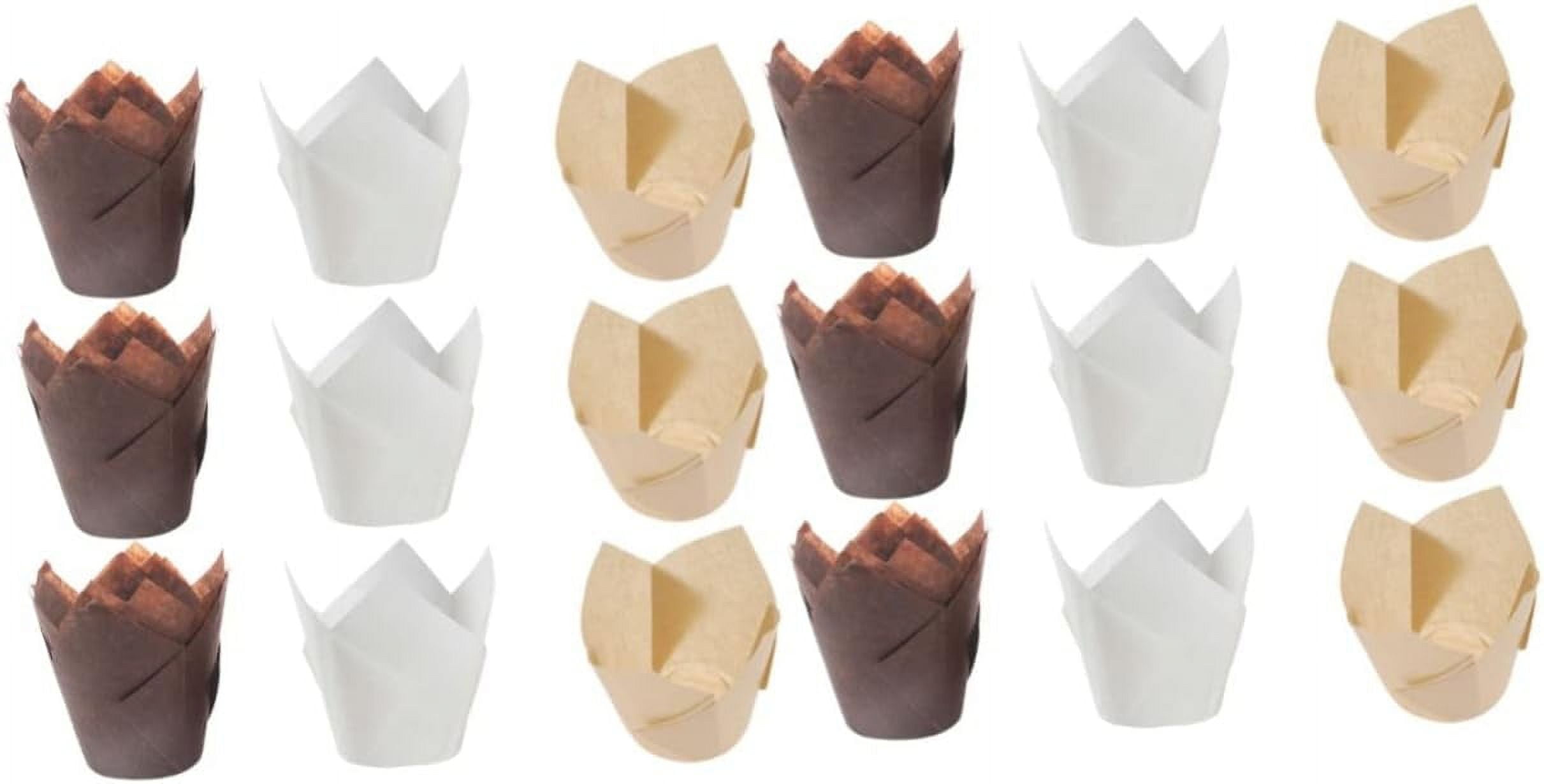 Large Cupcake Liners 300 Pcs Brown Parchment Sheets Natural Parchment