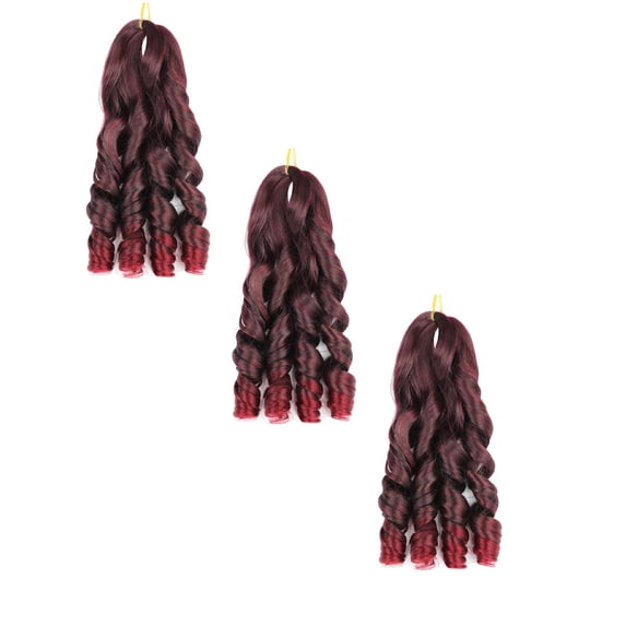 Large Curl Ponytail Extension - Bubble Braid Hair Extension for Women, Synthetic Double Ponytail Wig, Big Wave Hairpiece, Faux Braid Hair Extension, Long Curly Ponytail, Fashion Hairpiece, Party