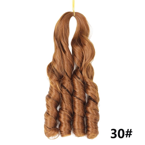 Large Curl Wig - Big Wave Braid Wig, Double Ponytail Extensions, 20 Inch Faux Locs Crochet Hair, Hand-Made, Lightweight, Natural Black, Soft Synthetic Fiber, Long-Lasting, Easy Install Hair Extensio