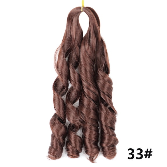 Large Curl Ponytail Extension - Bubble Braid Hair Extension for Women, Synthetic Double Ponytail Wig, Big Wave Hairpiece, Faux Braid Hair Extension, Long Curly Ponytail, Fashion Hairpiece, Party