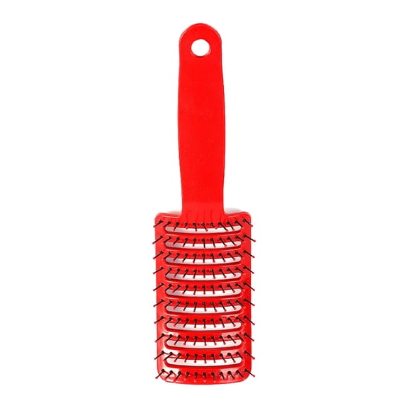 Red Large Curved Comb for Men and Women Ideal for Curly and Straight Hair Static Smooth Portable Design Hair Brush