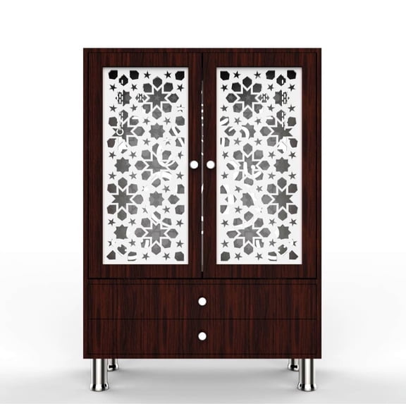 Large Customized Wooden Temple For Home And Office Cabinet Design Mandir With LED / Hindu Temple / Worshiping Mandir /Pooja Ghar/ Steel Legs