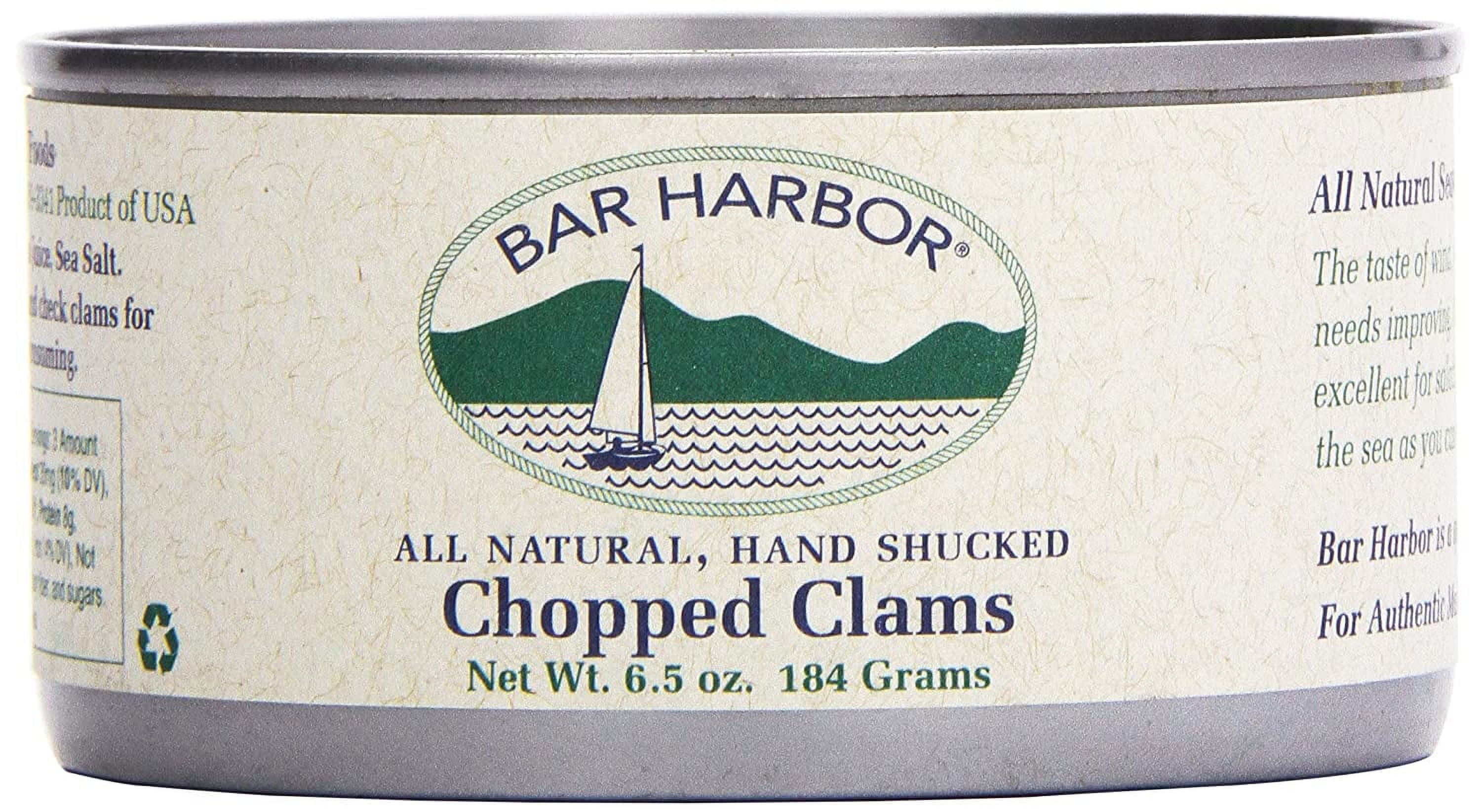 Large Cut Canned Chopped Surf Clams in Clam Juice, 6.5 oz. (Pack of 12