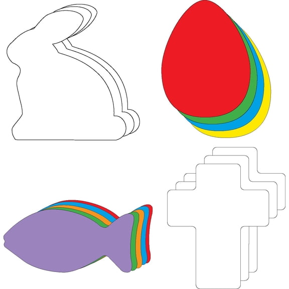 SHAPES ETC. Large Cut-Out Set - Palm Sunday