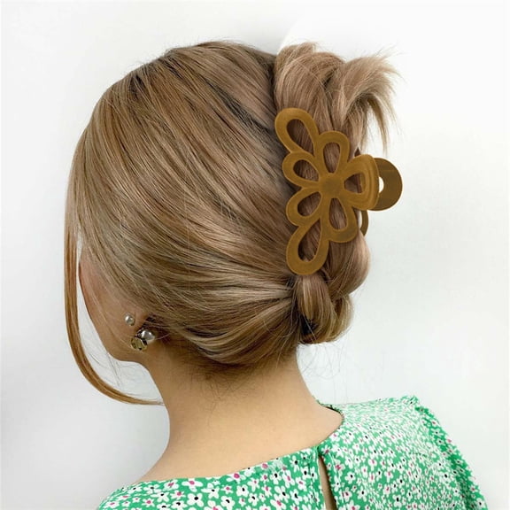 Large Cutout Hair Clip Geometric Design Disc Hair Clip Women's Clip Hair Accessories No Barrettes for Toddler Girls