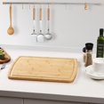 thumbnail image 1 of Large Cutting Board for Kitchen, Thick Bamboo Chopping Board with Deep Grooves, Wooden Butcher Block Cutting Board, Easy to Clean, for Fruit Vegetables Meat, 1 of 8