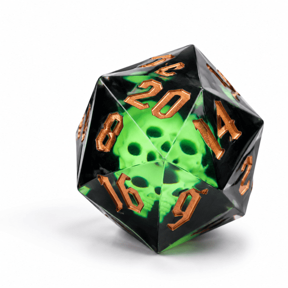 Large D20 55mm With Edges D&d 20 Sided For Rpg Game
