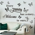 thumbnail image 1 of Large DIY Family Wall Quotes Decal Wall Stickers +12 Butterflies Home Art Decor, 1 of 4