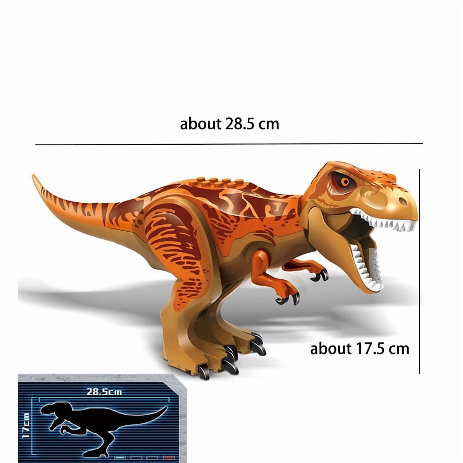 Large DIY Jurassic Dinosaur Spine Predatory Dinosaur Southern Giant Beast Dragon Building Block Educational Toy for Children
