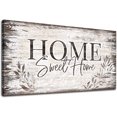 thumbnail image 1 of Large Dark Brown Farmhouse Wall Sign for Home Decor Wooden Canvas Art 20x40, 1 of 6