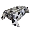 thumbnail image 1 of Large Dark Circles PVC Plastic Tablecloth / Table Cover with Nonslip Flannel Backing, 1 of 1