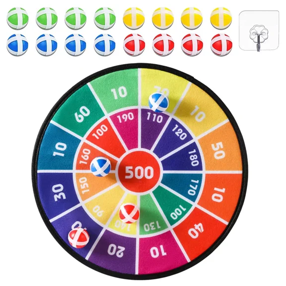 Large Dart Board for Kids, Upgraded Safe Dart Game, Indoor/Outdoor Sport Fun Party Play Game Toys, Birthday Gifts for Boys Girls