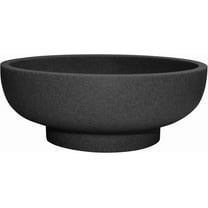 Large Decorative Bowl, Fruit Bowl for Kitchen Counter, Modern Resin Bowl for Home Decor, Key Holder for Entry Table, Artificial Stone Black