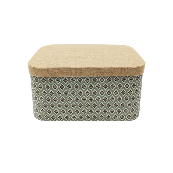 Ashland Large with Fabric Lid Decorative Box Green 14.25" x 10" x 7.5"
