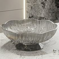 Large Decorative Long Bowl, Fruit bowl Fruit Basket for Kitchen Countertop Storage Baskets Stand Organization, Decor Centerpiece for Dining Room Tables, Fruit and Vegetable Holder