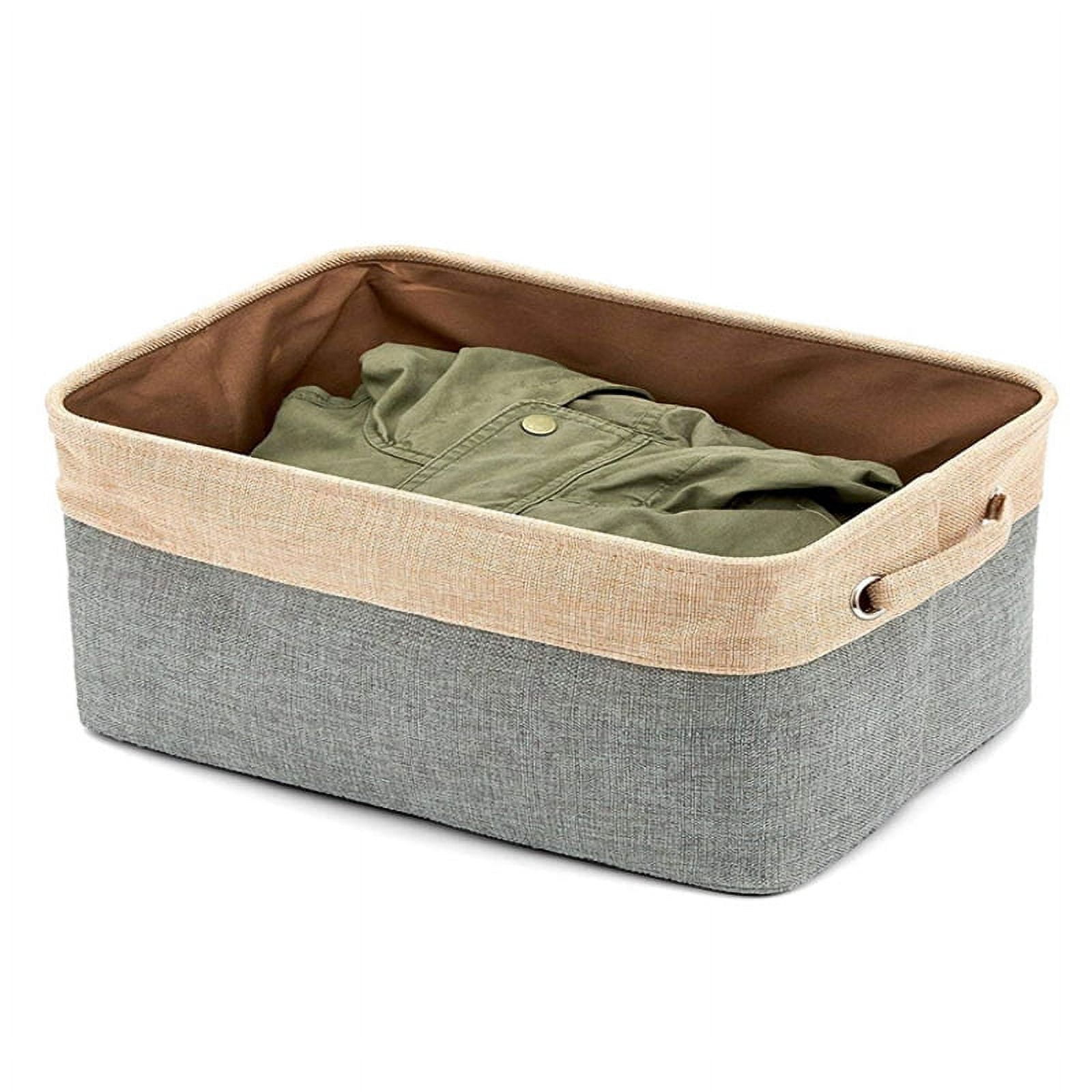 Large Decorative Storage Bins Closet Storage Baskets with Rope