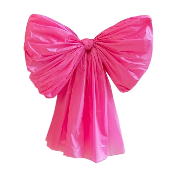 Large Decorative Wall Bow Set Farmhouse Style Ribbon Bows for Fireplace Door and Nursery Includes Adhesive Mounting Strips