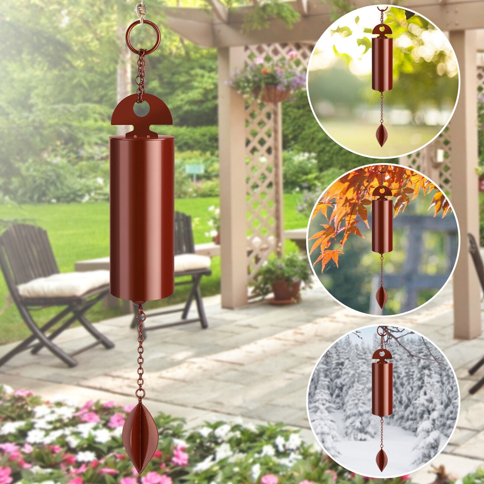 Large Deep Resonance Serenity Bell Heroic Windchime Home Outdoor Yard