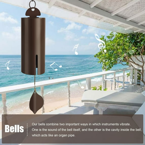 Large Deep Resonance Serenity Bell Wind Heroic Metal Hanging Wind Chime Handcrafted Steel Bell