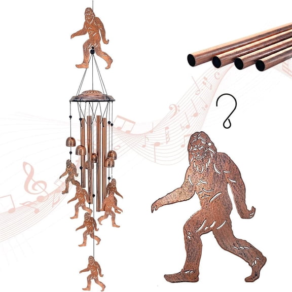 Large Deep Tone Metal Wind Chimes, 35 Inch Hand-Tuned Pipes for Outside, Garden Patio Yard Decor, Melodic Symphony Bell Windchime for Home, Unique Housewarming Gift