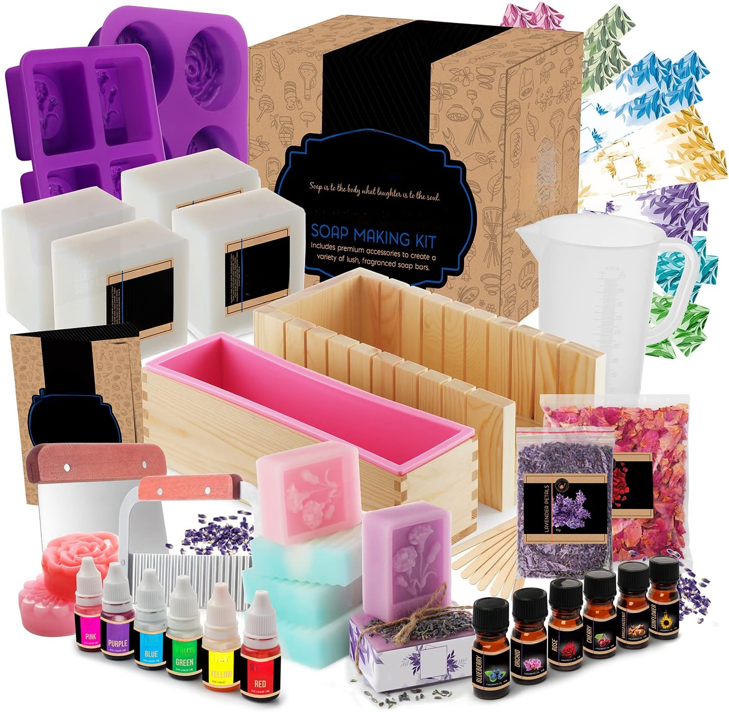 Large Deluxe Soap Making Kit - All-in-One Soap Making Supplies with ...