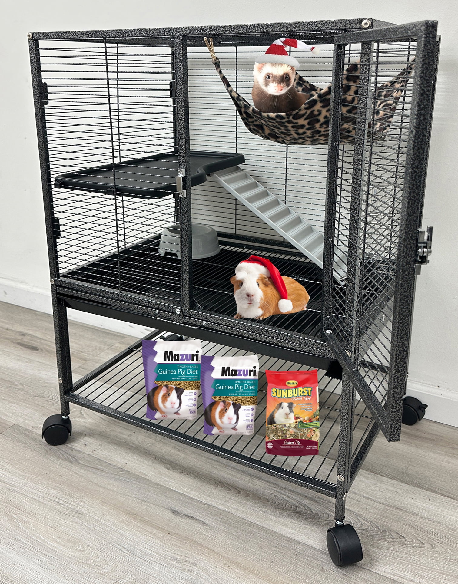 Catio Outdoor Cat Enclosure Large Hamster Cage,House For Deluxe