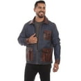 thumbnail image 1 of Large Denim & Leather Trim Jacket, 1 of 1