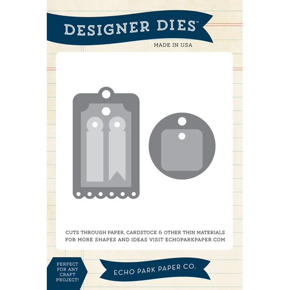 Large Designer Tag Large Die Set