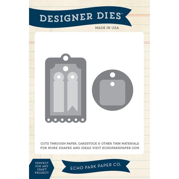 Large Designer Tag Large Die Set