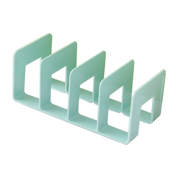 Large Desk Book Organizer Shelf, Space-Saving Book Support and Display Rack, Durable Plastic Bookstand for Home Office Organization, Pack of 1