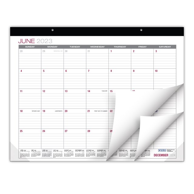 Large Desk Calendar 20232024, 22"x17", 19 Monthly Wall Calendar