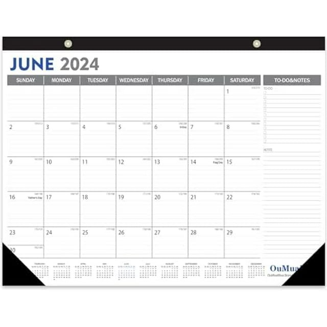 Large Desk Calendar 20242025 18 Months from Apr. 2024 through Sept