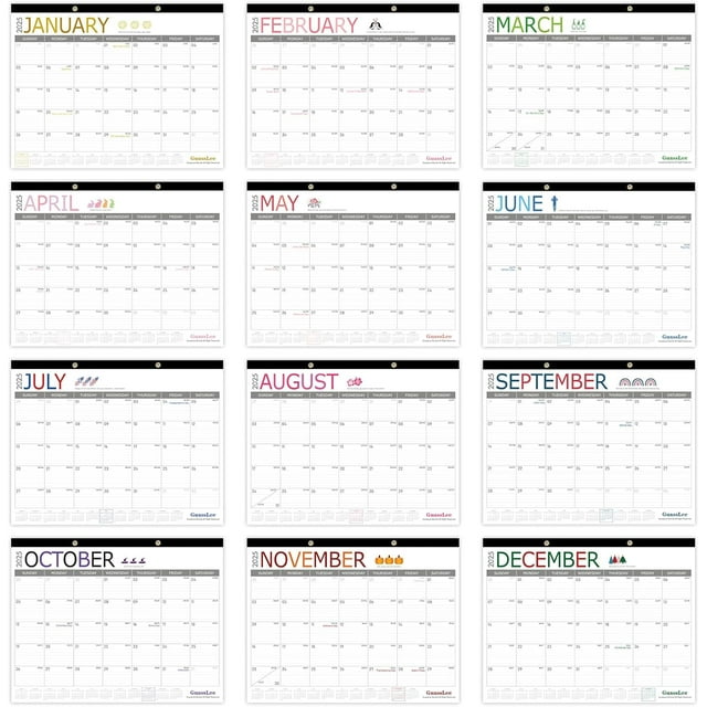 Large Desk Calendar 20242025, 22X17 Inch Large Monthly Calendar School
