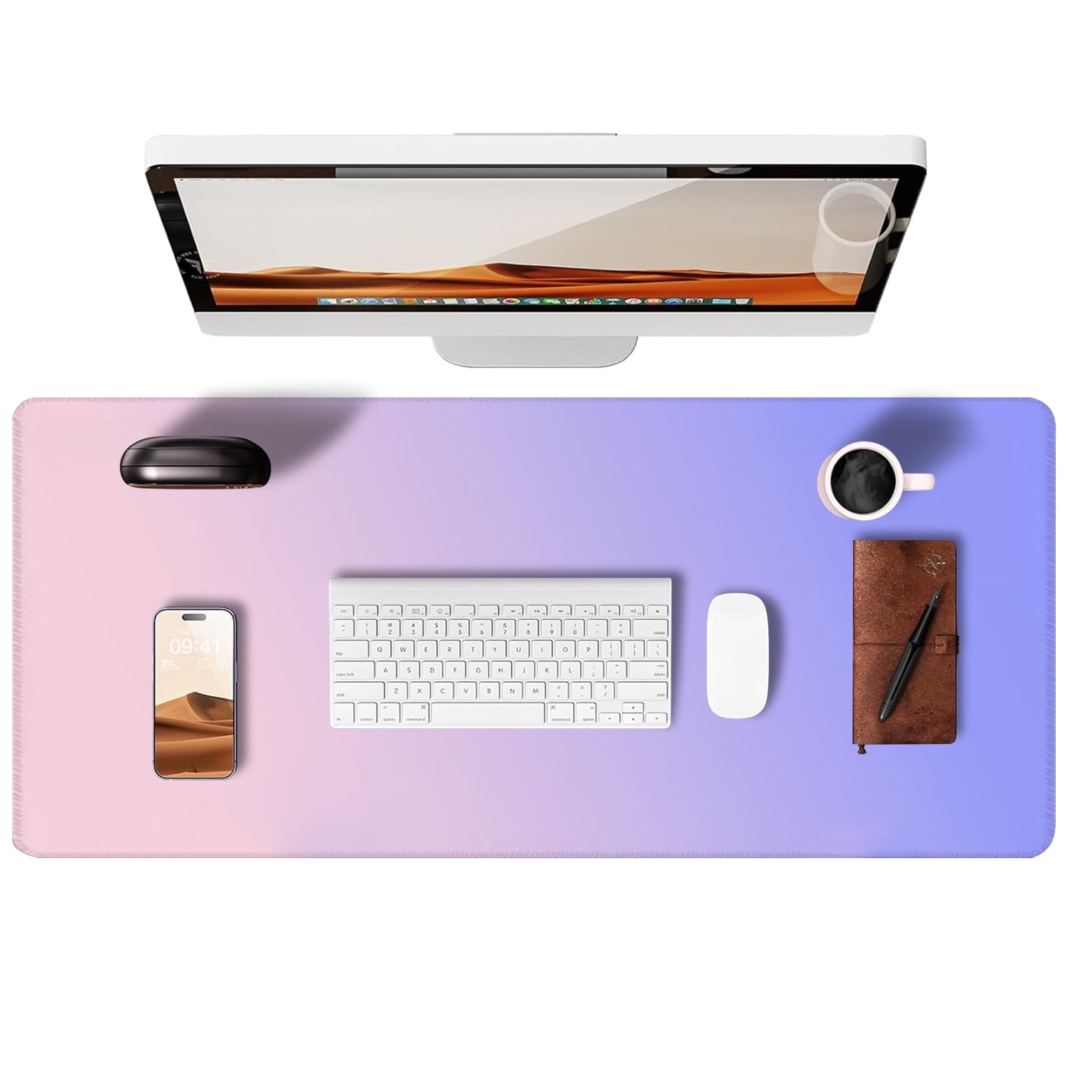 Large Desk Mat, Non-Slip Rubber Desk Pad Mat Protector for Mouse and ...