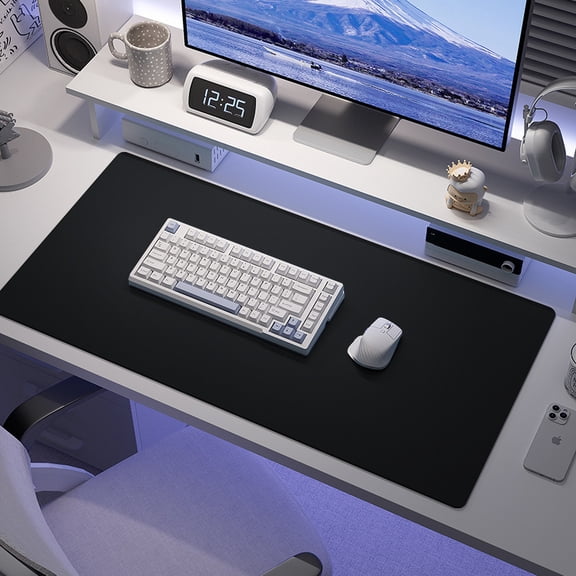 Large Desk Mouse Pad, Extended Keyboard and Mouse Mat with Non-Slip Base for Office and Home Workspace