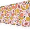 thumbnail image 1 of Large Desk Pad, Keyboard Mouse Pad Gaming Desk Mats, Mouse Pad Mat Non-Slip Rubber Base Waterproof with Stitched Edges, 35.4 X 15.7 inch for Work/Game/Office/Home Bright Summer Cartoon Fruits, 1 of 6