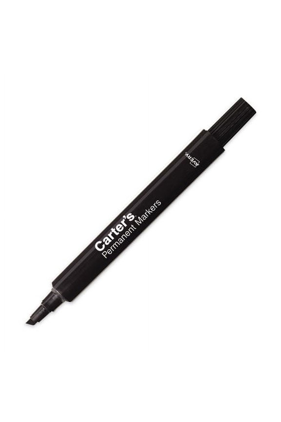 "Large Desk Style Permanent Marker, Broad Chisel Tip, Black, Dozen | Bundle of 2 Dozen"