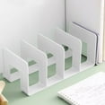 thumbnail image 1 of Large Desktop Bookstand Organizer, Adjustable Bookshelf Support for Students, Home Office Desk Storage, and Book Display Baffle Rack, 1 of 6
