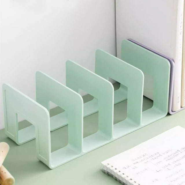 Large Desktop Bookstand Organizer, Adjustable Bookshelf Support for Students, Home Office Desk Storage, and Book Display Baffle Rack