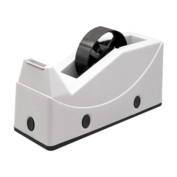 Large Desktop Tape Dispenser, Non Slip Base Tape Cutter with Roller for Tape up to 0.98 in Wide, Blue